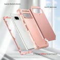 thumbnail image 3 of Allytech Google Pixel 7A Case, Military Grade Shockproof TPU PC Back Cover Slim Shell Protective Anti-Scratch Case Cover for Google Pixel 7A 6.1" - Rosegold, 3 of 7