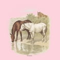 thumbnail image 2 of Junior's Lost Gods Retro Horses Portrait  Graphic Tee Light Pink X Large, 2 of 3