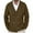 Coffee, variant on Pejock Men's Knitted Double Breasted Cardigan, Winter Warm Sweater Jacket with Hood, Chunky Knit Long Sleeve Top for Business Casual