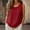 Red, variant on Yertdoel Tank Tops for Women Summer Cotton Linen Solid Color Round Neck Sleeveless Wide Straps Loose Fit Top Daily Stylish Casual Comfy Soft Beach Blouses
