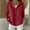 Red, variant on Women's Solid Color Button Front Hooded Sweater,Casual Open Cardigan Jacket with Cozy Fabric,Long Sleeve Loungewear Essential for Autumn and Winter Daily Wear,Soft Comfortable Outerwear Layer Blue L
