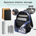 thumbnail image 5 of Jeiento Wolf Boys Backpacks School Backpack with Lunch Bag Pencil Case Water Bottle Holder for 10-12 Kids 17 Inch Bookbag American Flag 4 Pcs Schoolbag Set Lightweight Backpack, 5 of 7