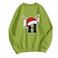 thumbnail image 1 of WEAIXIMIUNG Sweat-Shirt pour Femmes Tendance Imprimé de Noël Décontracté à Manches Longues Pull Col Rond Sweat à Capuche 1, 1 of 4