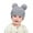 Grey, variant on EnJoCho Baby Knitted Wool Hat Baby Autumn Winter Children Double Ball Pullover Hat Solid Color Warm Wool Hat For Children Toddler Kids Casual Fashion Headwear