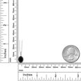 thumbnail image 6 of Gem Stone King Women's Oval Black Onyx 10K White Gold Diamond Pendant With Chain, 6 of 6