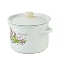 thumbnail image 4 of Kitchen Enamel Cookware Pot Lavender Bouquet Enamelware Stock Pot with Lid 4.8-qt. (4.5 L), 4 of 12