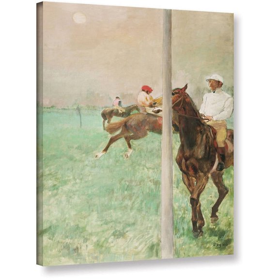 Edgar Degas "Jockeys Before the Race" Gallery-wrapped Canvas Art
