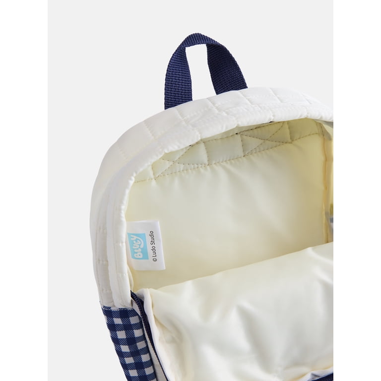 Mini Quilted Backpack, 10 inch, Blue photo 5