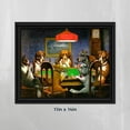 thumbnail image 7 of Dogs Playing Poker by Cassius Marcellus Coolidge, World Famous Wall Art Collection, Brighten Your Den or Man Cave Decor with this Dogs Playing Poker Framed Picture, 11x14, 2485B, 7 of 7