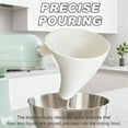 thumbnail image 3 of Mess-Free Flour Funnel for Mixer – Spill-Proof Stand Mixer Attachment for 4.5–5 Tilt-Head Models, Dishwasher Safe for Normal Temperature Wash, Baking Tool, 3 of 7