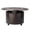 Bronze, variant on Fire Sense Perissa Basketweave Firepit Table Multifunctional with Fire Bowl Lid, Bronze Finish 44"
