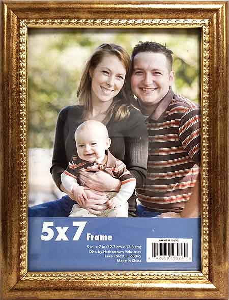 Mainstays Curved Brynn 5x7 Gold Picture Frame