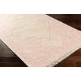 thumbnail image 3 of Hauteloom Sang Recycled Material Living Room, Bedroom Area Rug - Bohemian, Transitional - Dusty Pink, Dark Pink, Tan - 8' x 10', 3 of 9