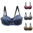 thumbnail image 5 of Lace Bras for Women Womens Lace Bra Plus Size Comfortable Support Underwire Push Up Bras Size S-4XL, 5 of 6