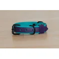 thumbnail image 5 of Collier pour Chien, Collier pour Chien Fait à la Main en Cuir Véritable – Violet avec Doublure Intérieure Turquoise, Boucle Ajustable - Buddies Collars, 5 of 5