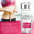 thumbnail image 6 of Her Fit Shape -- 14 Day Slimming Tea Detox - Boost Weight Loss - Suppress Appetite - Reduce Bloating - Gentle Cleansing to Promote Digestive Health (14 tea bags - 3g ea), 6 of 6