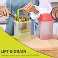 thumbnail image 6 of 1 Pcs Pickle Containers with Strainers Square Dispensers Free Storage of Condiment Food Pickle Holder with Easy to Open Lid Design for Pickled Kitchen Tools, 7.5 inch Tall, 6 of 9