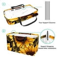 thumbnail image 4 of Sunflower seamless printing Reusable Large Capacity Foldable Grocery Bags and Shopping Baskets made with Oxford Cloth, 4 of 7