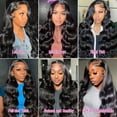 thumbnail image 4 of Peluca Tiwugi Body Wave, 13 x 4 HD, cabello humano con encaje frontal, 82 cm, 4 of 6