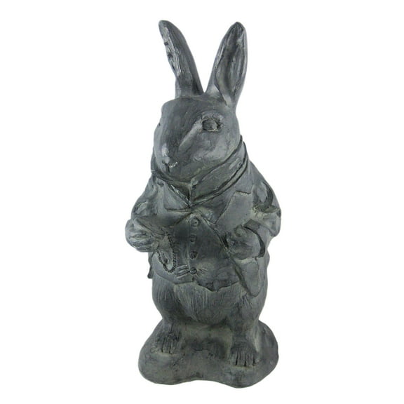 Zeckos `Alice In Wonderland` White Rabbit Garden Statue
