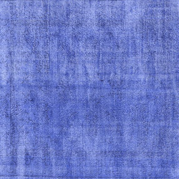 Ahgly Company Indoor Square Persian Blue Traditional Area Rugs, 8' Square