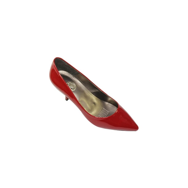 ZAPATILLAS TACONES LEON ROJO DAMA MUJER CHAROL 9568 LEON 9568