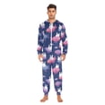 thumbnail image 5 of Adult Onesie Hot Air Balloon Rabbit Zipper One-Piece Pajamas Unisex with Pockets, 5 of 6