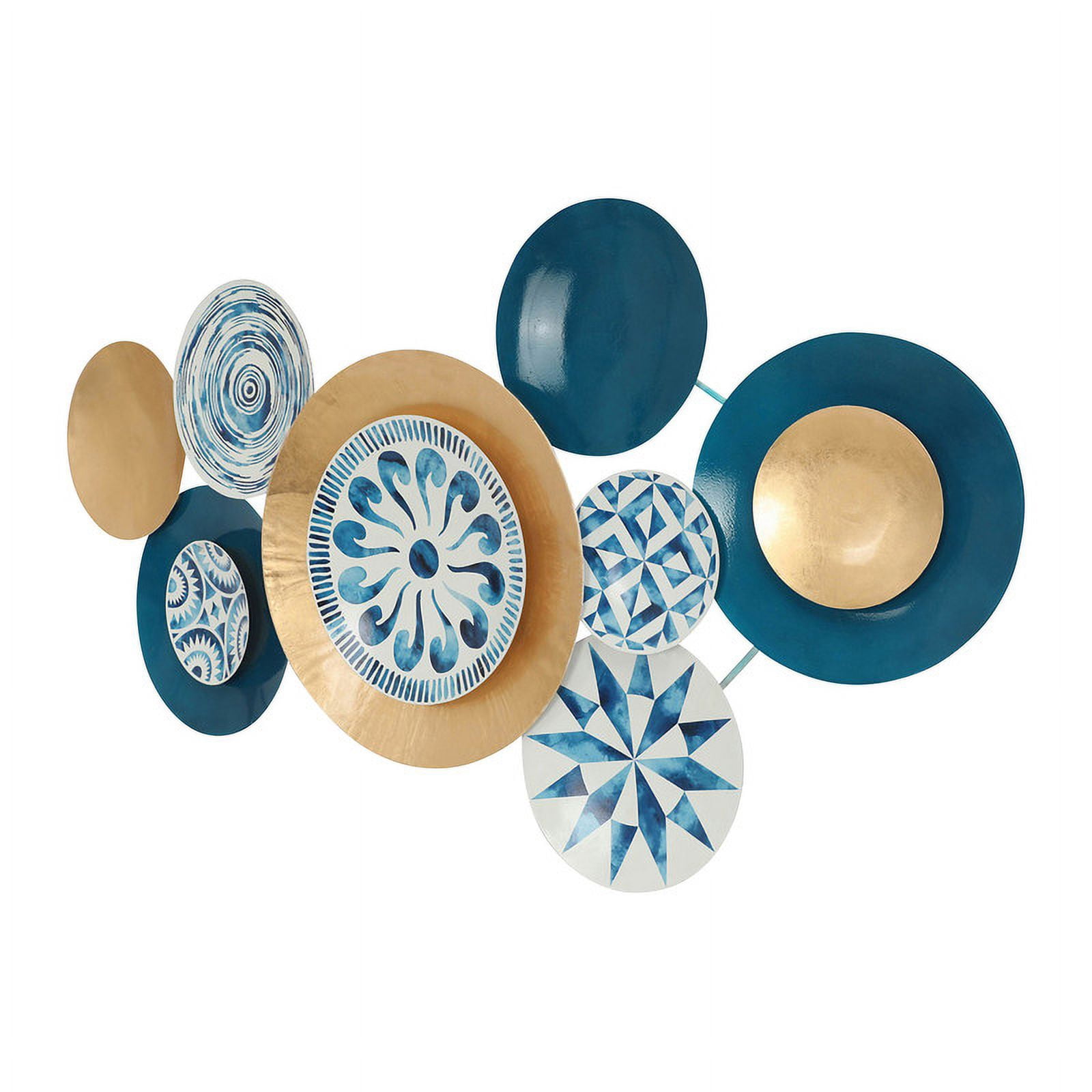 Lorelai Modern Abstract Plate Metal Wall Art