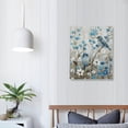 thumbnail image 4 of ONETECH Birds Floral Meadow Blue White Blossoms for Living Room Bedroom Dining Room, 4 of 5