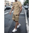 thumbnail image 3 of Ropa deportiva para hombre, camiseta de manga corta y pantalones cortos, traje completo de verano de 2 piezas, traje deportivo informal a la moda para correr, novedad de 2024, 3 of 5