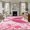 Pink Beige, variant on Bathroom Rugs 2x3 Ft, Pink Ribbon Wings Non Slip Area Rugs for Kitchen Bedroom Entryway, Bows Flowers Love Heart Abstract Washable Carpet Runner Rug Floor Mats for Bedroom Home Decor