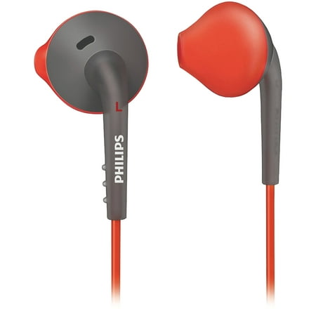 Philips SHQ1200/28 ActionFit Sports In-Ear Headphones (Gray/Orange)