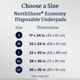 thumbnail image 3 of NorthShore Economy Disposable Underpads, Medium, 22x24 in., Pack/50, 3 of 6