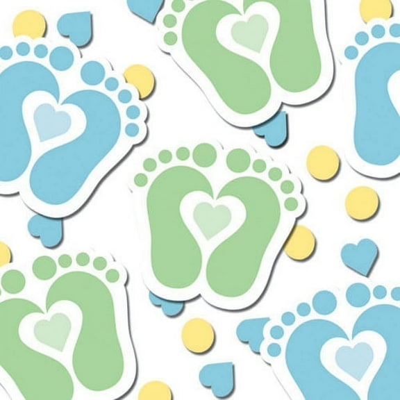 Baby Shower 'Tiny Toes Blue' Confetti (0.5oz)