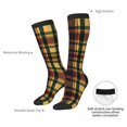 thumbnail image 5 of Knee High Socks for Women Tartan Plaid Scottish Long Tube Sock Uniform Socks, 5 of 7