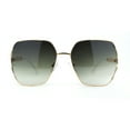 thumbnail image 2 of Womens Metal Jewel Chain Arm Luxury Diva Oversize Sunglasses Gold Green, 2 of 4
