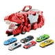 thumbnail image 2 of Camión de dinosaurio, coche de juguete, dinosaurio tragando vehículo, juego deslizante, coche de juguete Rojo con 6 autos., 2 of 9