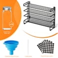 thumbnail image 2 of PLUMEBAY Spice Rack Organizer with 28 Jars, Black – Countertop or Wall Mount, 2 of 6