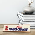 thumbnail image 2 of Office Number Cruncher, Gold Frame Desk Sign (2x8), 2 of 3