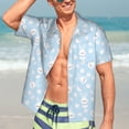 thumbnail image 3 of Fotbe Cute Bunny Hawaiian Shirt for Men Unisex Summer Beach Casual Short Sleeve Cotton Linen Button Down Shirts-3X-Large, 3 of 5