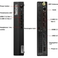 thumbnail image 5 of Lenovo ThinkCentre M750q 1L Tiny PC Business Desktop Computer, 12th Gen Intel 12-Core i7-12700, 64GB DDR4 RAM, 4TB PCIe SSD, AC WiFi, Bluetooth, Wireless Antenna, Ethernet, Windows 11 Pro, 5 of 7