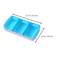 thumbnail image 2 of PEACNNG Portable 3-compartment Medicine Box Pill Organizer 3 Times A Day Small Plastic Storage Containers Travel, 2 of 6