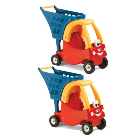 Little Tikes Cozy Coupe Kids Pretend Grocery Store Shopping Cart, Red (2