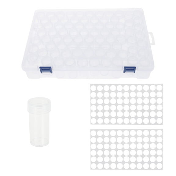 Ikoopy Enduring Diamond Art Storage Box Kit Double Seal Diamond Paint Storage Case Transparent Crystal Art Accessory for Adult