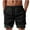 Black, variant on Mlzmgr Running Shorts for Men 2 in 1 Elastic Waist 7 Inch Inseam Quick Drying Gym Shorts with Pockets