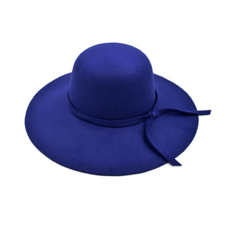 Women's Premium Felt Wide Brim Floppy Hat