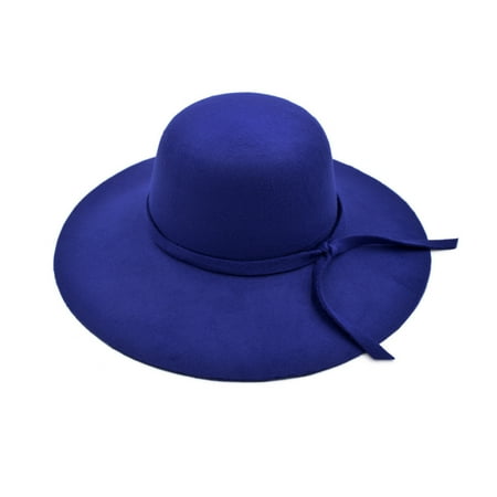 - Women's Premium Felt Wide Brim Floppy Hat