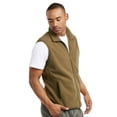 thumbnail image 3 of Men's Full-Zip Polar Fleece Vest, Olive 3XL, 1 Count, 1 Pack, 3 of 7
