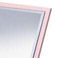 thumbnail image 4 of Benzara BM240372 Miroir Biseauté avec Encastrage Carré et Base Piédestal, Rose, 4 of 5