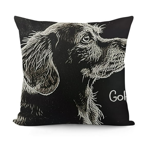 Gifts, Reserved for The Dog Pillow, Decor,Pillow Covers, Gifts for Women (Black)